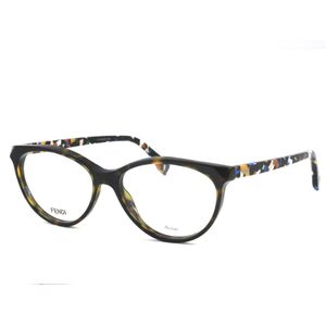 Fendi Vrouw FF0171 TTO/15 DKHVN Multic Optische monturen uitstel  Zwart  Vlinder