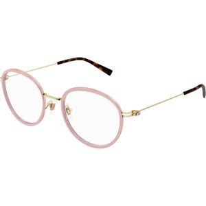 Gucci Vrouw GG1851OA 008 Optische monturen Geïnjecteerd Roos Transparant Rotonde