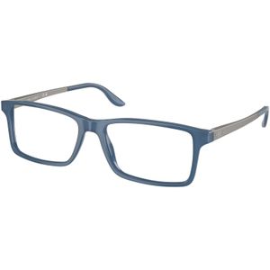 Ralph Lauren Man RL6128 5377 Optische monturen Acetaat Blauw Transparant Hurken Normaal