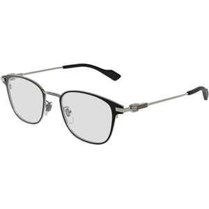 Gucci Uniseks GG1740OK 003 Optische monturen Titanium Zwart Transparant Rotonde