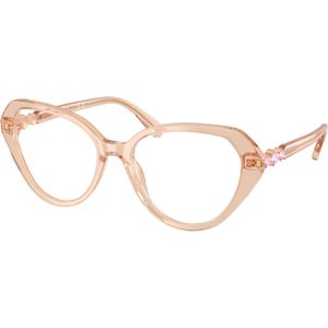 Swarovski Vrouw Swarovski SK2054 1086 Optische monturen Acetaat Bruin Transparant Kattenoog Normaal