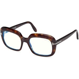 TOM FORD Vrouw FT6096-B 052 Optische monturen Acetaat Havana  Kwadraat Normaal