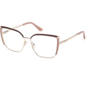 Guess Vrouw GU50249 059 Optische monturen Metaal Beige  Kwadraat Normaal