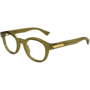 Bottega Veneta Man BV1413O 004 Optische monturen Acetaat Groente Transparant Rotonde