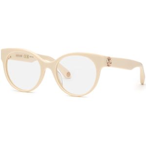 Roberto Cavalli Unisex VRC027M 09x7 Optische monturen Acetaat Ivoor  Vlinder