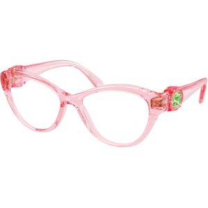 Swarovski Vrouw Swarovski SK2057 1088 Optische monturen Geïnjecteerd Roos Transparant Kattenoog Normaal