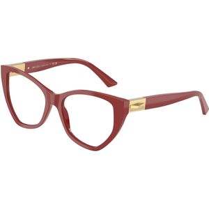 Jimmy Choo Vrouw JC3026 5013 Optische monturen Acetaat Rood Transparant Geometrisch Normaal