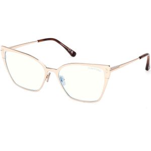 TOM FORD Vrouw FT6051-B 28 Optische monturen Metaal Goud  Vlinder Normaal