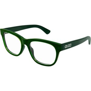 Gucci Man Gucci GG1796O 004 Optische monturen Acetaat Groente Transparant Kwadraat