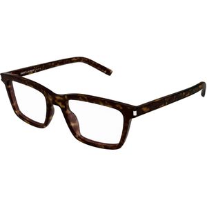 SAINT LAURENT Uniseks SL 842 002 Optische monturen Acetaat Havana Transparant Kwadraat