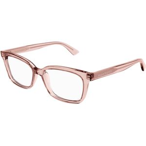 Alexander McQueen Vrouw Alexander McQueen AM0464O 003 Optische monturen Acetaat Roos Transparant Kwadraat