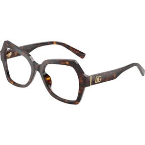 Dolce & Gabbana Vrouw DG3429  502 Optische monturen Acetaat Schildpad Transparant Vlinder Normaal