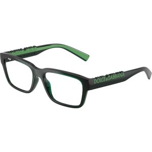 Dolce & Gabbana Unisex DG5112  3008 Optische monturen Geïnjecteerd Groente Transparant Hurken Normaal