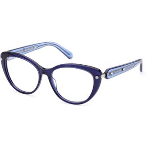 Swarovski Vrouw SK5477 090 Optische monturen uitstel Acetaat Blauw  Kattenoog Normaal