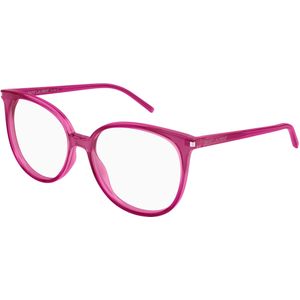 SAINT LAURENT Vrouw SL 39 012 Optische monturen Acetaat Roos Transparant Rotonde