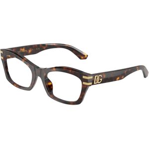 Dolce & Gabbana Vrouw DG3420 502 Optische monturen Acetaat Schildpad Transparant Vlinder Normaal
