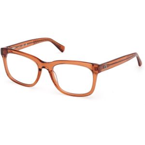 Guess Man GU50251 042 Optische monturen Acetaat Oranje  Kwadraat Normaal