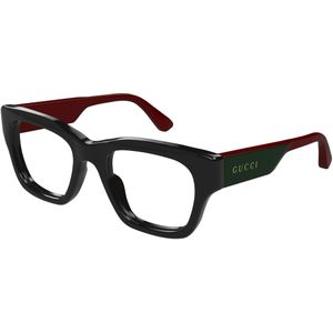 Gucci Man Gucci GG1669O 010 Optische monturen Acetaat Zwart Transparant Kwadraat