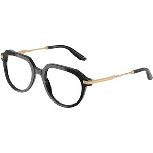 Dolce & Gabbana Man DG3402 501 Optische monturen Acetaat Zwart Transparant Pantos Normaal