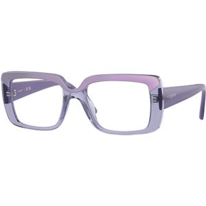 VOGUE EYEWEAR Donna VO5636U 3223 Optische monturen Nylon Viola Trasparente Squadrata Normale