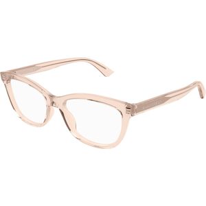 Alexander McQueen Vrouw AM0461O 003 Optische monturen Acetaat Roos Transparant Kattenoog