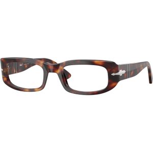 Persol Unisex PO3388V  24 Optische monturen Acetaat Schildpad Transparant Kussen Normaal