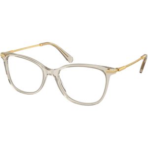 Swarovski Vrouw SK2010 3003 Optische monturen Acetaat Beige Transparant Hurken Normaal