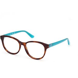 Guess Unisex GU50139 053 Optische monturen Acetaat Havana  Kattenoog Normaal