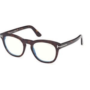TOM FORD Man FT6081-B 052 Optische monturen Acetaat Havana  Rotonde Normaal