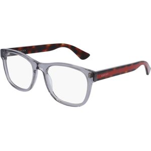 Gucci Man GG0004on 004 Optische monturen Acetaat Grijs/havana  Hurken