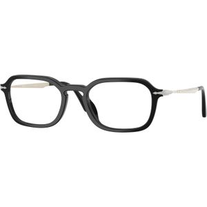 Persol Unisex PO3381V  95 Optische monturen Acetaat Zwart Transparant Kussen Normaal