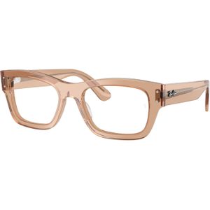 Ray - Ban Unisex RX7683V JOSEPH 8553 Optische monturen Acetaat Bruin Transparant Hurken Normaal