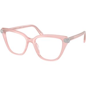 Swarovski Donna SK2045 1041 Optische monturen Acetato Rosa Trasparente Cat Eye Normale