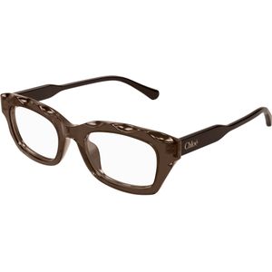 Chloé Vrouw CH0297O 007 Optische monturen Acetaat Bruin Transparant Hurken