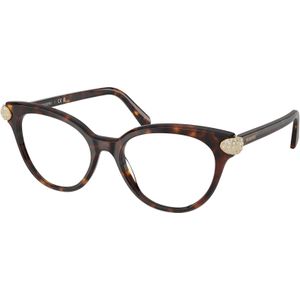 Swarovski Donna SK2046 1002 Optische monturen Acetato Tartaruga Trasparente Pantos Normale