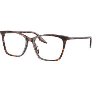 Ray - Ban Donna RX5422 8423 Optische monturen Acetato Rosso Trasparente Cat Eye Normale