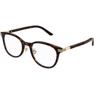 Gucci Uniseks Gucci GG1905OJ 002 Optische monturen Acetaat Havana Transparant Rotonde