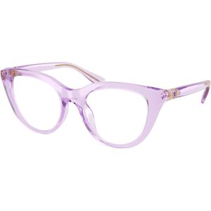 Swarovski Vrouw SK2052  1079 Optische monturen Geïnjecteerd Altviool Transparant Kattenoog Normaal