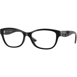 VOGUE EYEWEAR Donna VO5627 W44 Optische monturen Nylon Nero Trasparente Farfalla Normale