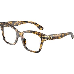 Dolce & Gabbana Vrouw DG3419 3330 Optische monturen Acetaat Schildpad Transparant Hurken Normaal
