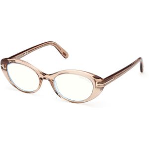 TOM FORD Vrouw FT6092-B 045 Optische monturen Acetaat Bruin  Rotonde Normaal