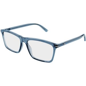 Gucci Man GG1445O 011 Optische monturen Acetaat Blauw Transparant Kwadraat