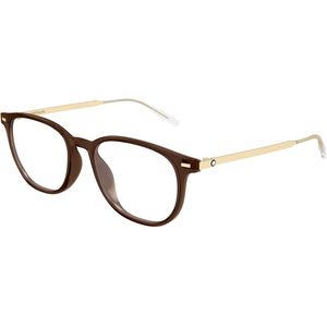 Montblanc Man MB0448OA 004 Optische monturen Geïnjecteerd Bruin Transparant Rotonde