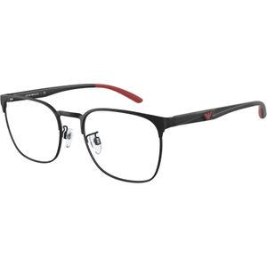 Emporio Armani Man EA1135D 3001 Optische monturen Metaal Zwart Transparant Kussen Normaal