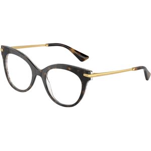 Dolce & Gabbana Vrouw DG3392 3217 Optische monturen Acetaat Schildpad Transparant Vlinder Normaal