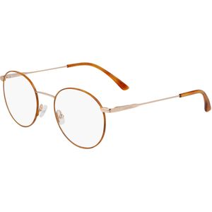 Calvin Klein Unisex CK19119 213 Optische monturen Metaal Havana  Rotonde Normaal