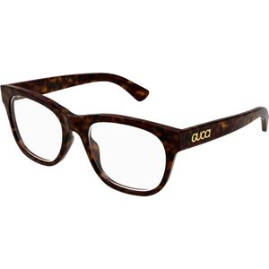 Gucci Man Gucci GG1796O 006 Optische monturen Acetaat Havana Transparant Kwadraat