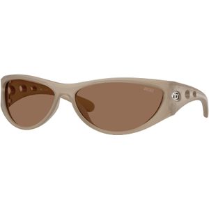 DIESEL Unisex DL3004U 201273 Zonnebrillen Geïnjecteerd Grijs Bruin Kattenoog Normaal