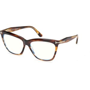 TOM FORD Vrouw FT6064-B 055 Optische monturen Acetaat Havana  Kattenoog Normaal