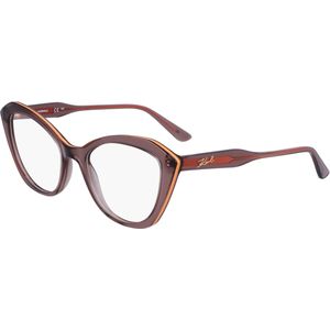 Karl Lagerfeld Vrouw KL6137 200 Optische monturen Geïnjecteerd Bruin  Kattenoog Normaal Normaal